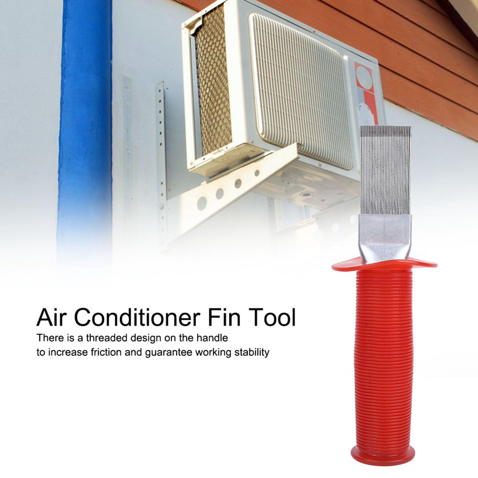 POCREATION Air Conditioner Fin Comb - Stainless Steel Coil Comb Tool for AC Fin Cleaning & Repair | Improves Cooling Efficiency | Perfect for HVAC Maintenance & Home AC Units