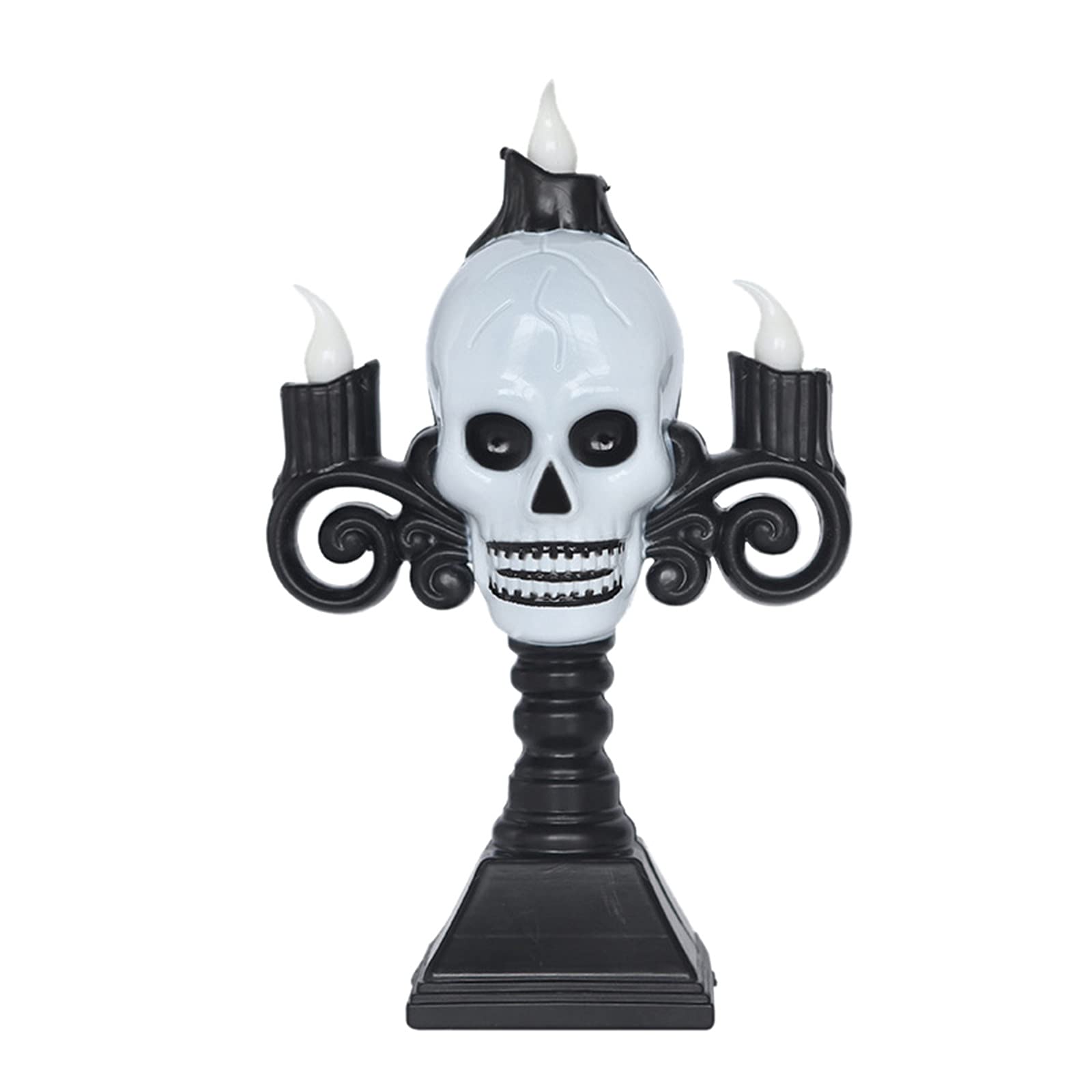 Boping Store Halloween Pumpkin Head Candle Holder - Plastic Horror Decor for Candle Making, Home Decoration, Party & Table Centerpiece