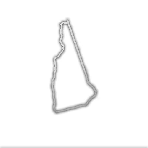 EW Designs New Hampshire Outline Vinyl Decal - NH State Bumper Sticker for Cars, Trucks & Windows (5 Inch) - Perfect for Road Trips, State Pride & Personalizing Vehicles