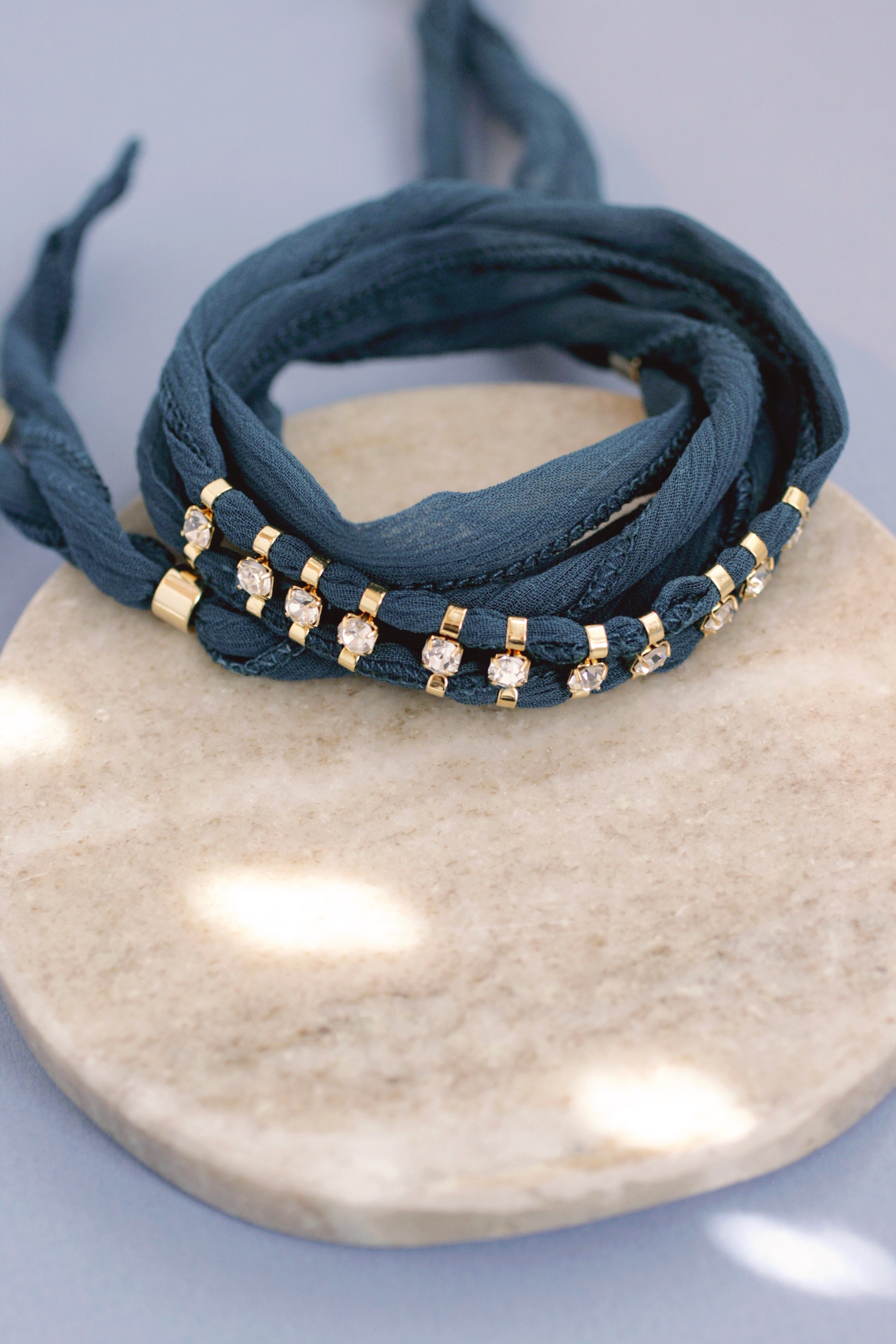 Sparkling Rhinestone Wrap Bracelet for Women - Elegant Crystal Adjustable Wristband - Perfect for Parties, Weddings & Special Occasions