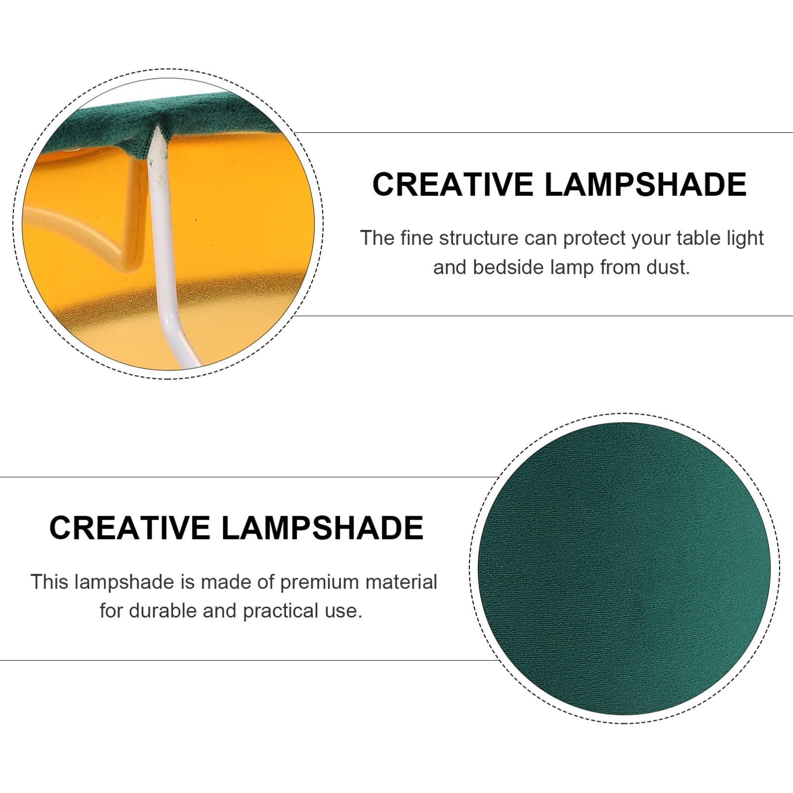 Balacoo Modern Clip-On Barrel Fabric Lamp Shade - Small Dust Cover for Table, Chandelier & Wall Lamps - Elegant Home Decor Lighting Accessory | Perfect for Living Room, Bedroom & Office