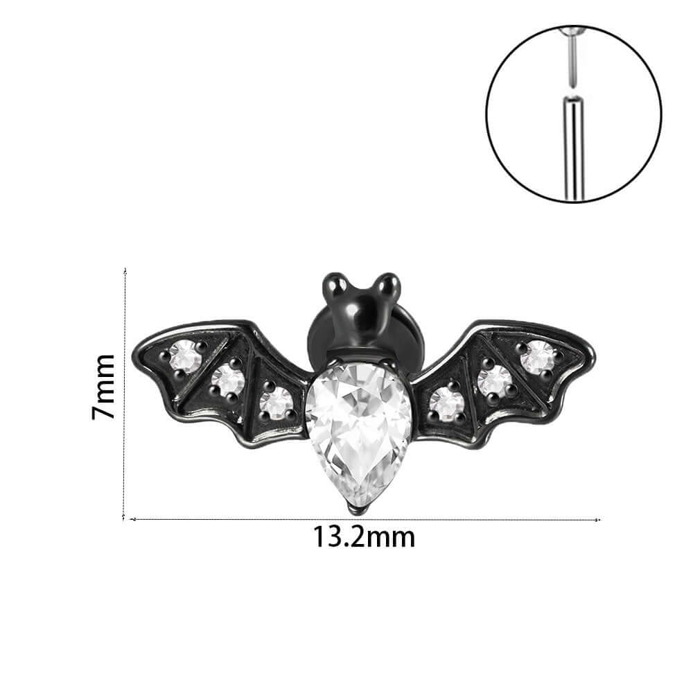 Bat & Spider Stud Earrings for Women | Gothic Halloween Jewelry | DL3011 | Perfect for Costume Parties & Gothic Fashion