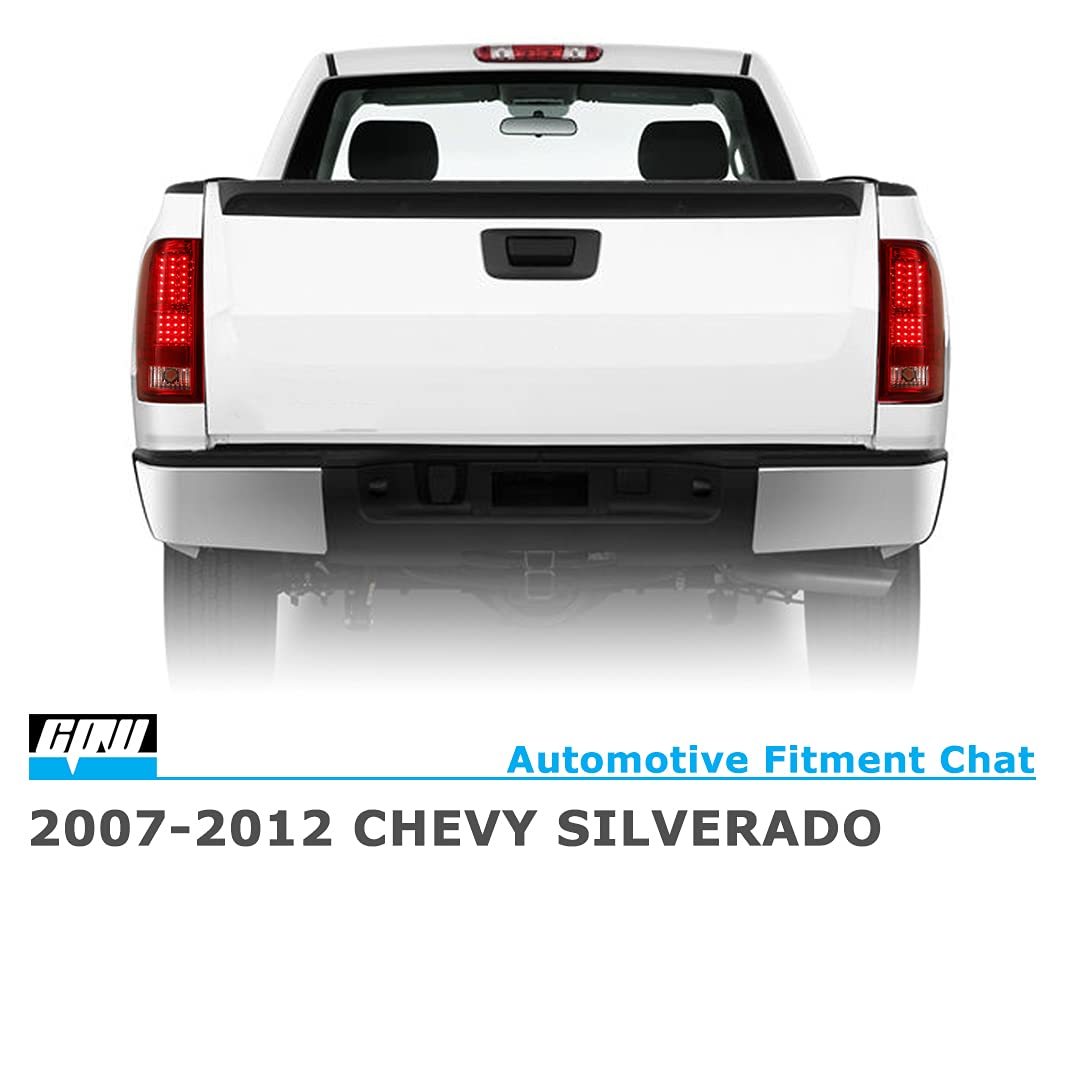 CPW LED Tail Lights for Chevrolet Silverado 1500/2500/3500 (2007-2014) - Red Smoke Lens, Direct Fit Replacement, DOT Approved - Upgrade Your Truck's Style & Night Visibility for Safer Driving