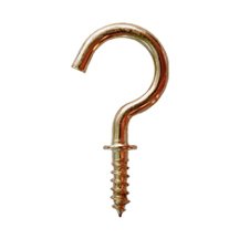 Brass Cup Hooks 40 Pack - for Hanging Mugs & Decor