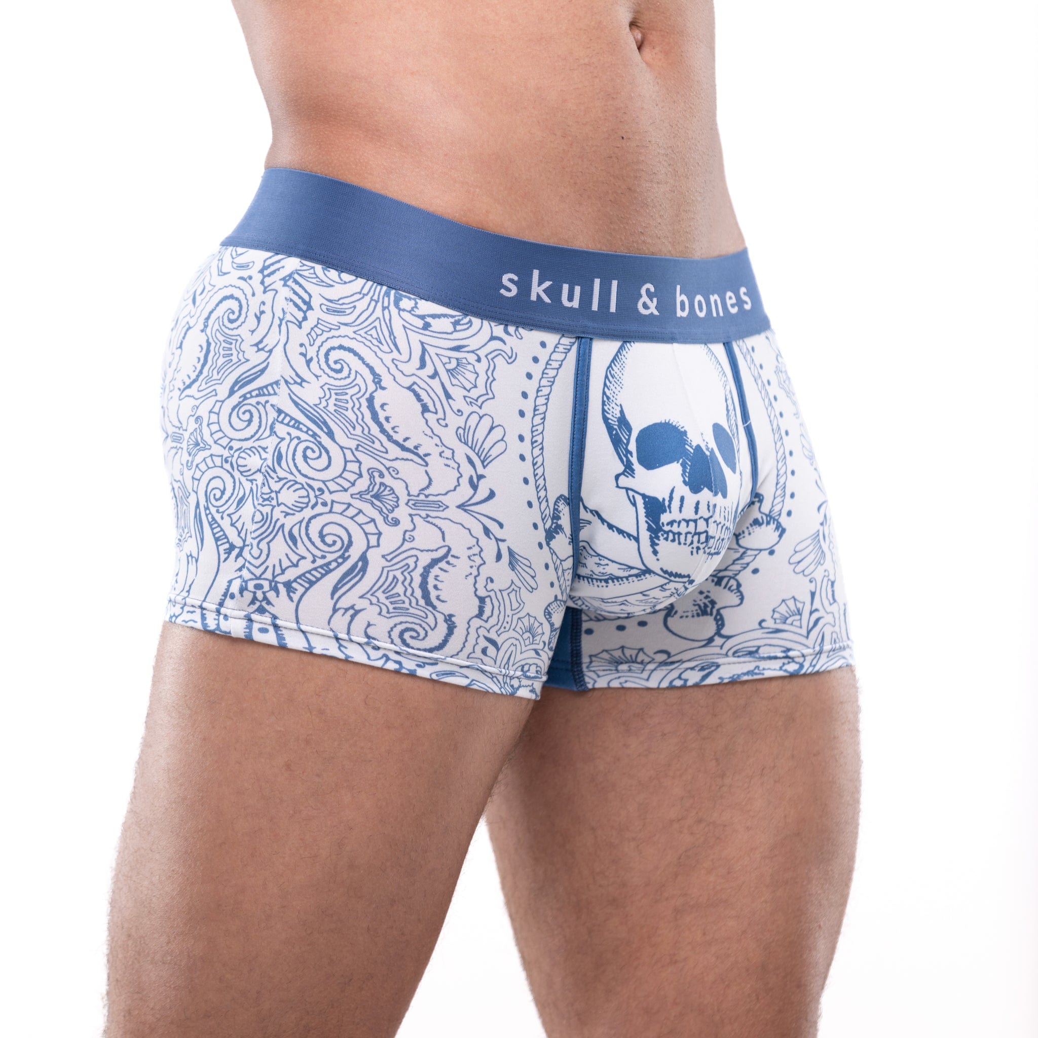 Nautical Bandana Swim Trunk for Men - Quick Dry Beach Shorts with Adjustable Waistband - Perfect for Swimming, Surfing, and Summer Vacations