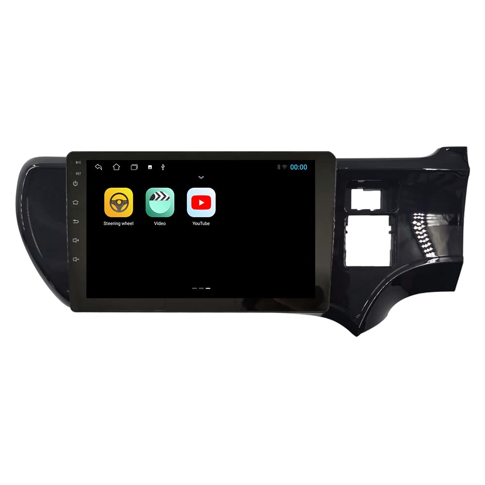 Android 10 Car Stereo with GPS Navigation - 2.5D Touch Screen Multimedia Player for TOYOTA Aqua 2012-2014 (RHD, UV Black) | Bluetooth, FM Radio, Hands-Free Calling | Perfect for Road Trips & Daily Commute