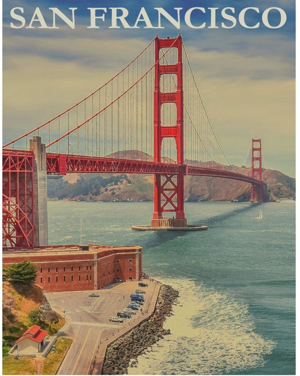San Francisco Paint by Numbers Kit for Adults - DIY Art Craft & Home Wall Decor - Perfect for Relaxation, Stress Relief & Creative Gift Ideas