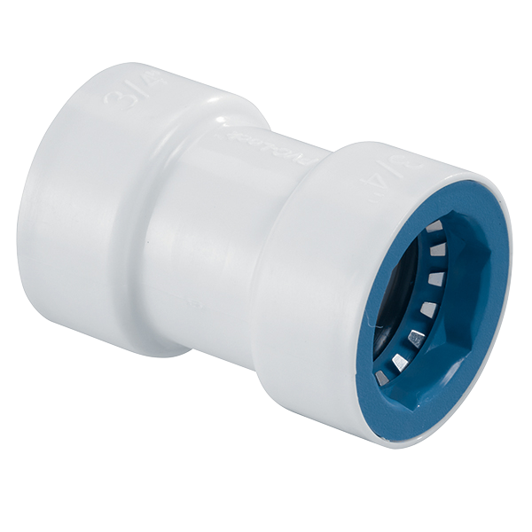 Hydro Rain PVCL 429 005 1/2 Inch PVC Lock® Coupling - Durable PVC Pipe Fitting for Irrigation & Plumbing Systems