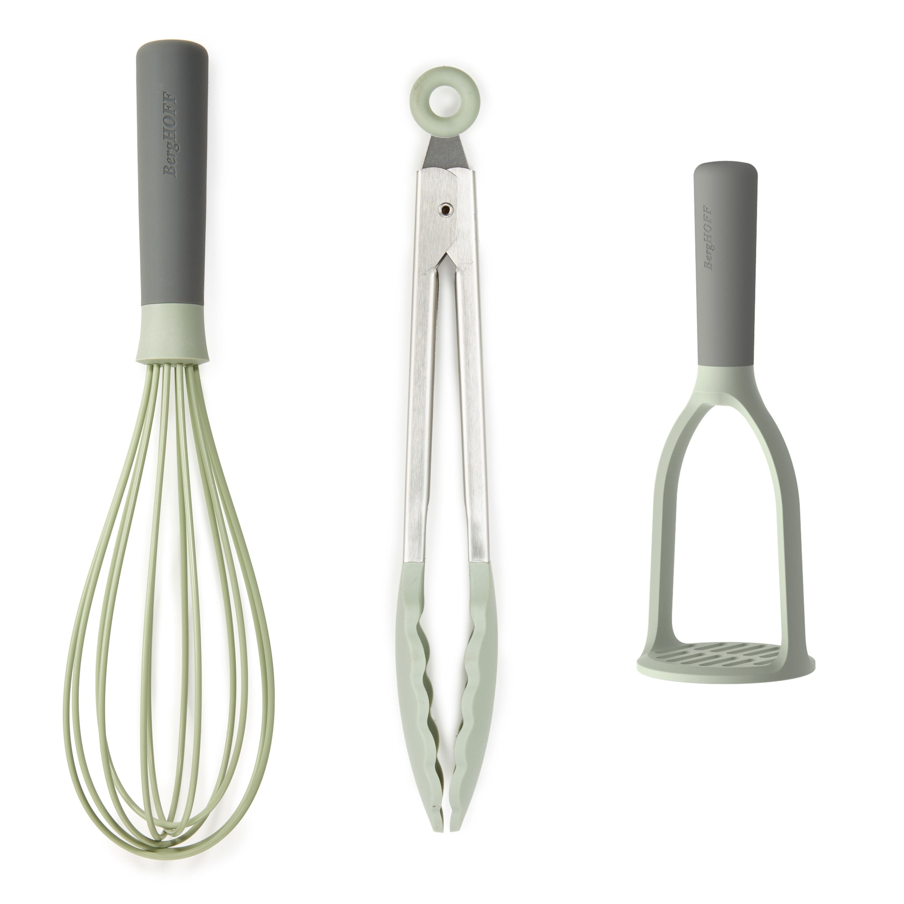 BergHOFF Balance 3-Piece Eco-Friendly Kitchen Utensil Set | Recycled Material Cooking Tools for Baking, Stirring & Serving | Perfect for Sustainable Home Cooking