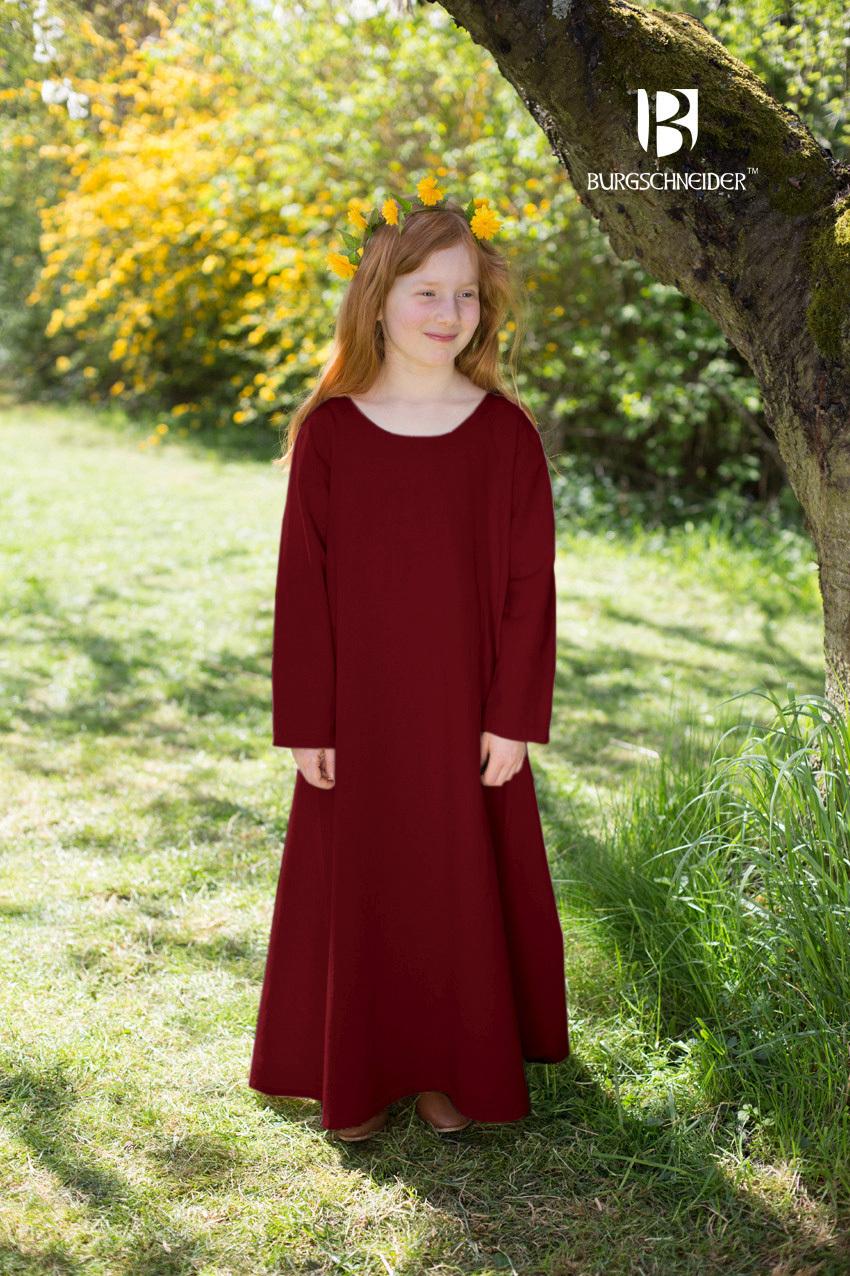 YLVI Bordeaux Girls' Underdress - Soft & Comfortable Cotton Slip for Kids - Perfect for School, Parties & Special Occasions
