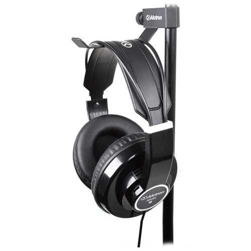 Alctron MAS001 Adjustable Metal Headphone Stand - Durable Monitor & Earphone Holder with Hook for Studio, Gaming & Office Use