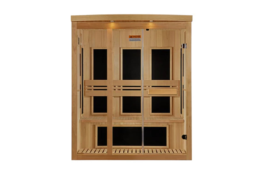Premium 6-Person Near Zero EMF Far Infrared Sauna for Home Spa & Detox - Perfect for Relaxation, Pain Relief & Wellness Therapy