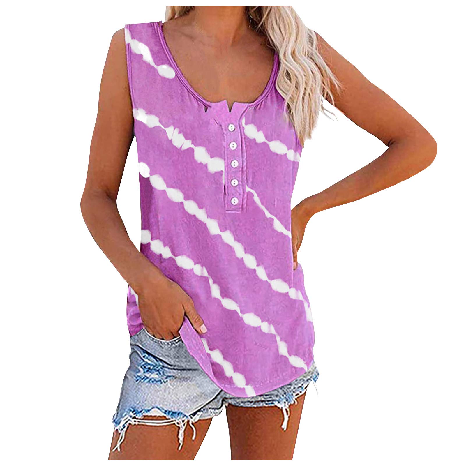 Women's Black Cropped Tank Top - Sleeveless Loose Fit V-Neck Casual Shirt | Perfect for Summer Outfits, Beach Wear & Layering