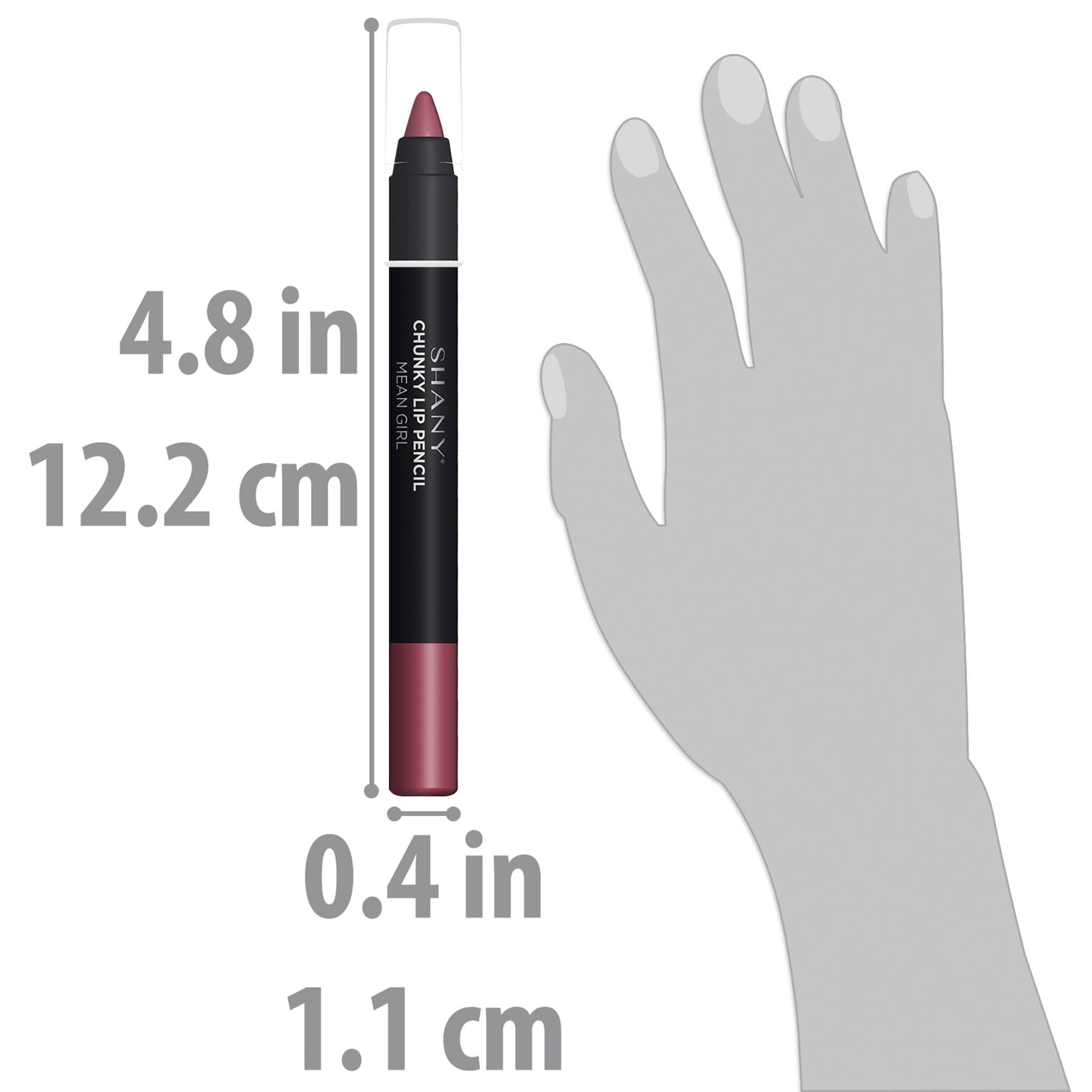 SHANY Chunky Lipstick Lip Pencil - Long Lasting Matte Lip Liner for Bold Lip Looks | Perfect for Everyday Wear, Parties & Special Occasions