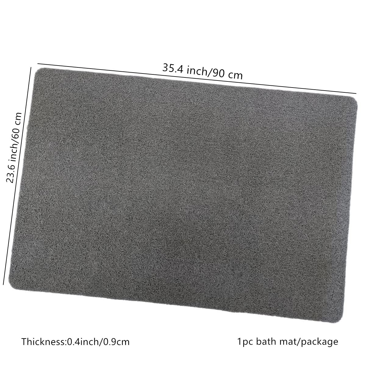 Non-Slip Bathroom Mat 23.6