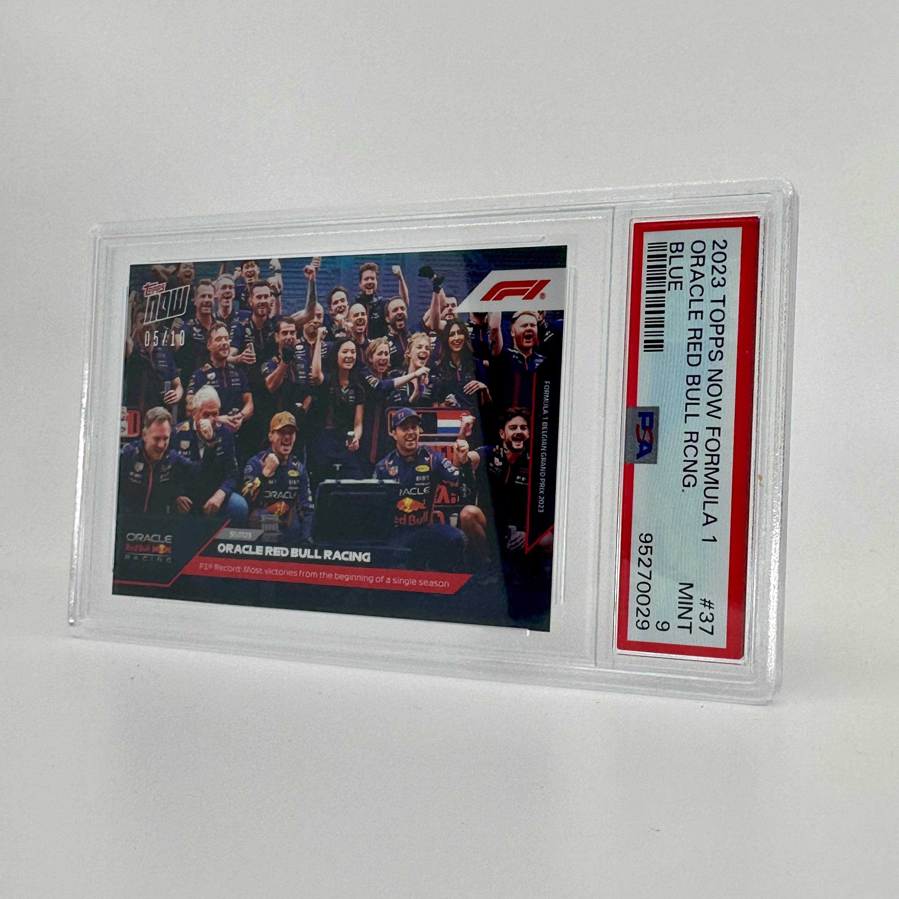 PSA 9 Graded 2005 Topps Max Verstappen #37 Blue Rookie Card - Perfect for F1 Collectors, Sports Memorabilia Displays, and Investment Portfolios