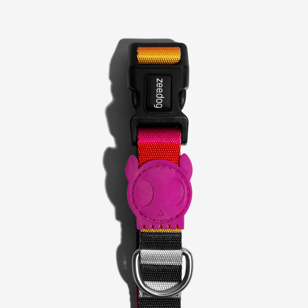 Zee.Dog Prisma Reflective Dog Collar - Adjustable & Durable Pet Collar for Small, Medium & Large Dogs - Perfect for Night Walks, Training & Outdoor Adventures