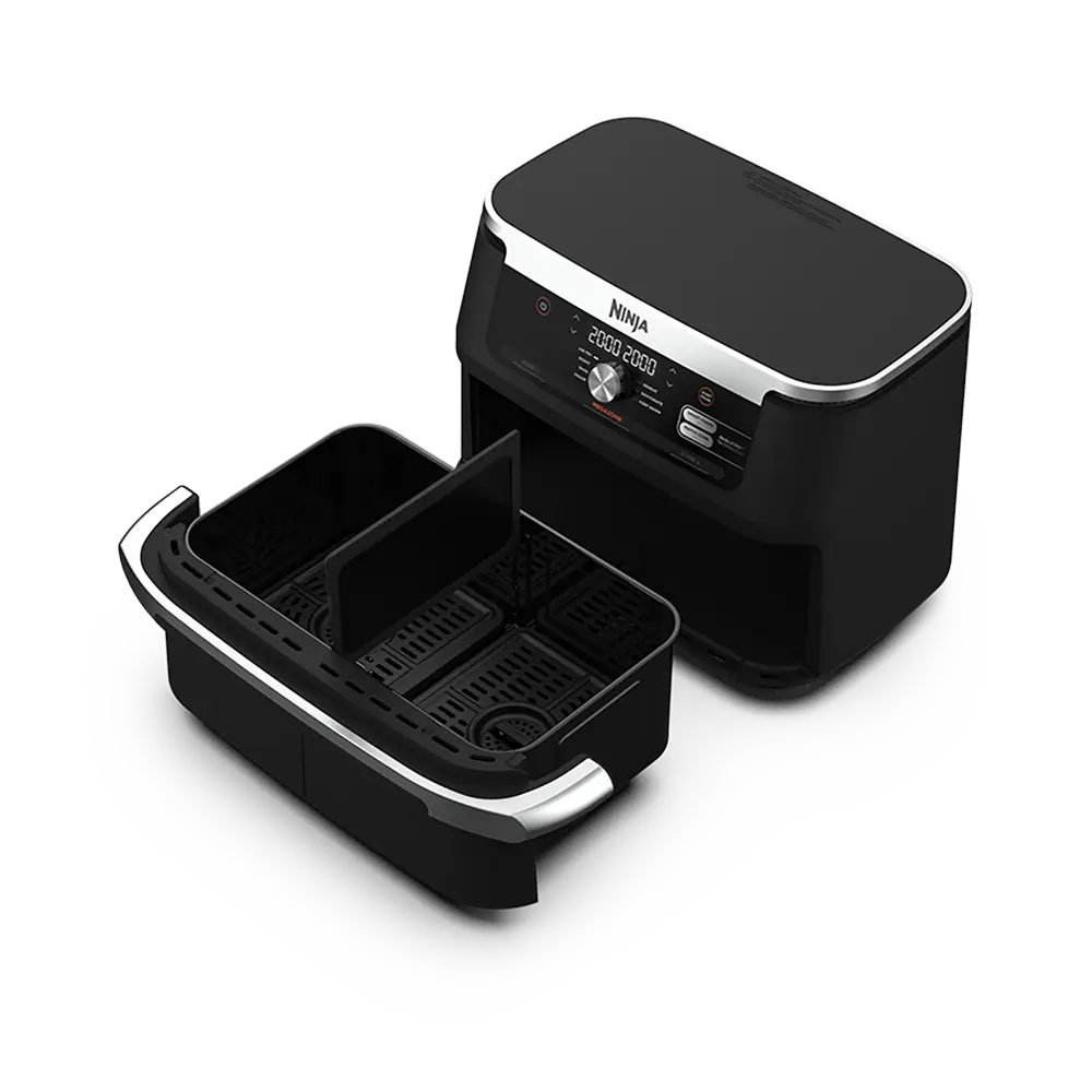 Ninja XXXL FlexDrawer Air Fryer - 8.5 Quart Large Capacity, 2 Independent Cooking Zones, Digital Touchscreen - Perfect for Family Meals, Party Snacks & Healthy Cooking