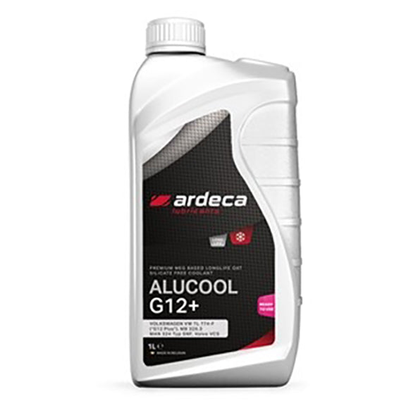 Ardeca ALUCOOL G12+ 1L Antifreeze Coolant - Premium Car Engine Coolant for BMW, Mercedes, Audi, VW - Prevents Overheating & Corrosion - Ideal for Winter Protection & Summer Performance