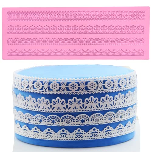 4 strip flower lace