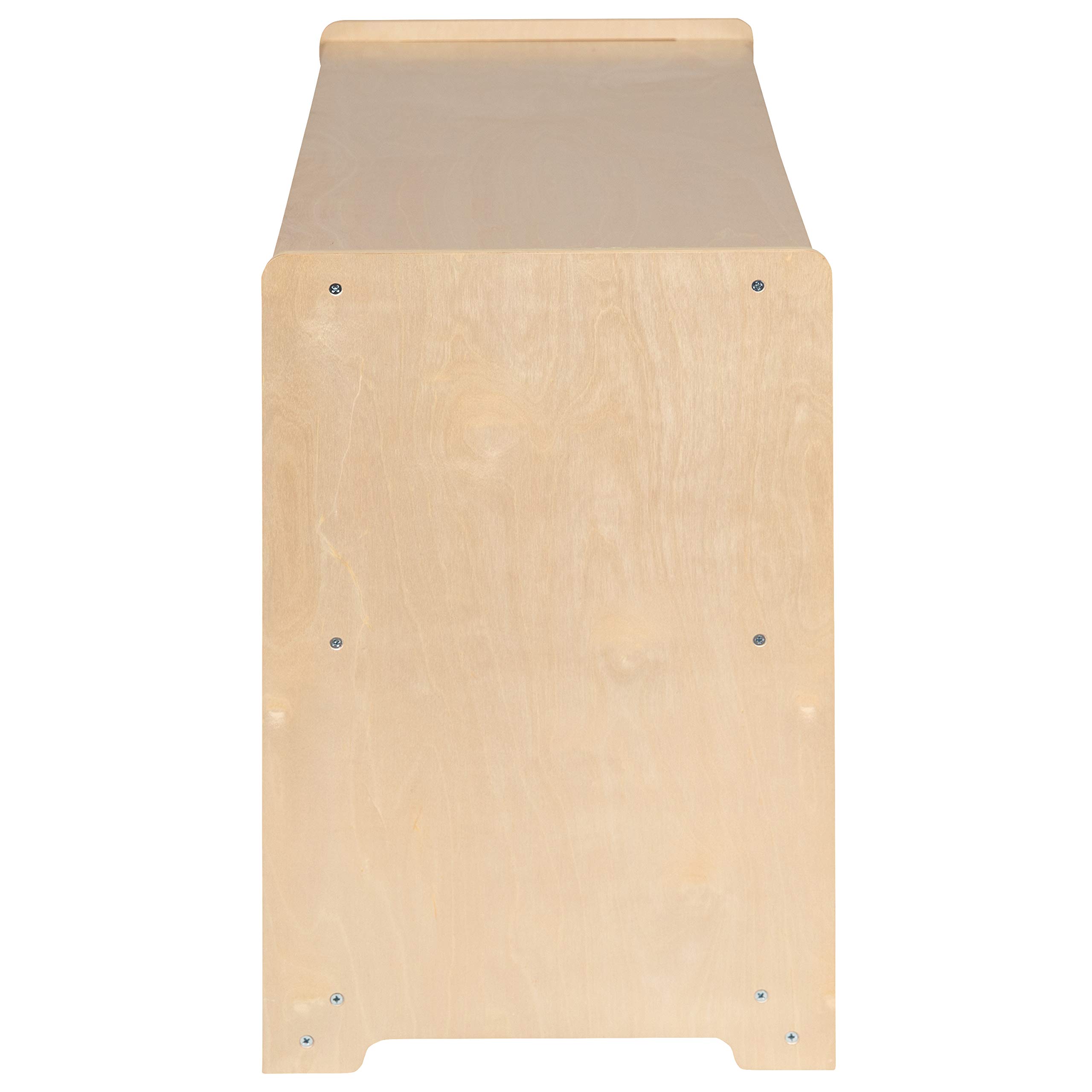 EMMA + OLIVER Wooden 2-Section School & Classroom Storage Cabinet - Organizer for Books, Supplies, Toys | Perfect for Teachers, Homeschooling & Office Organization