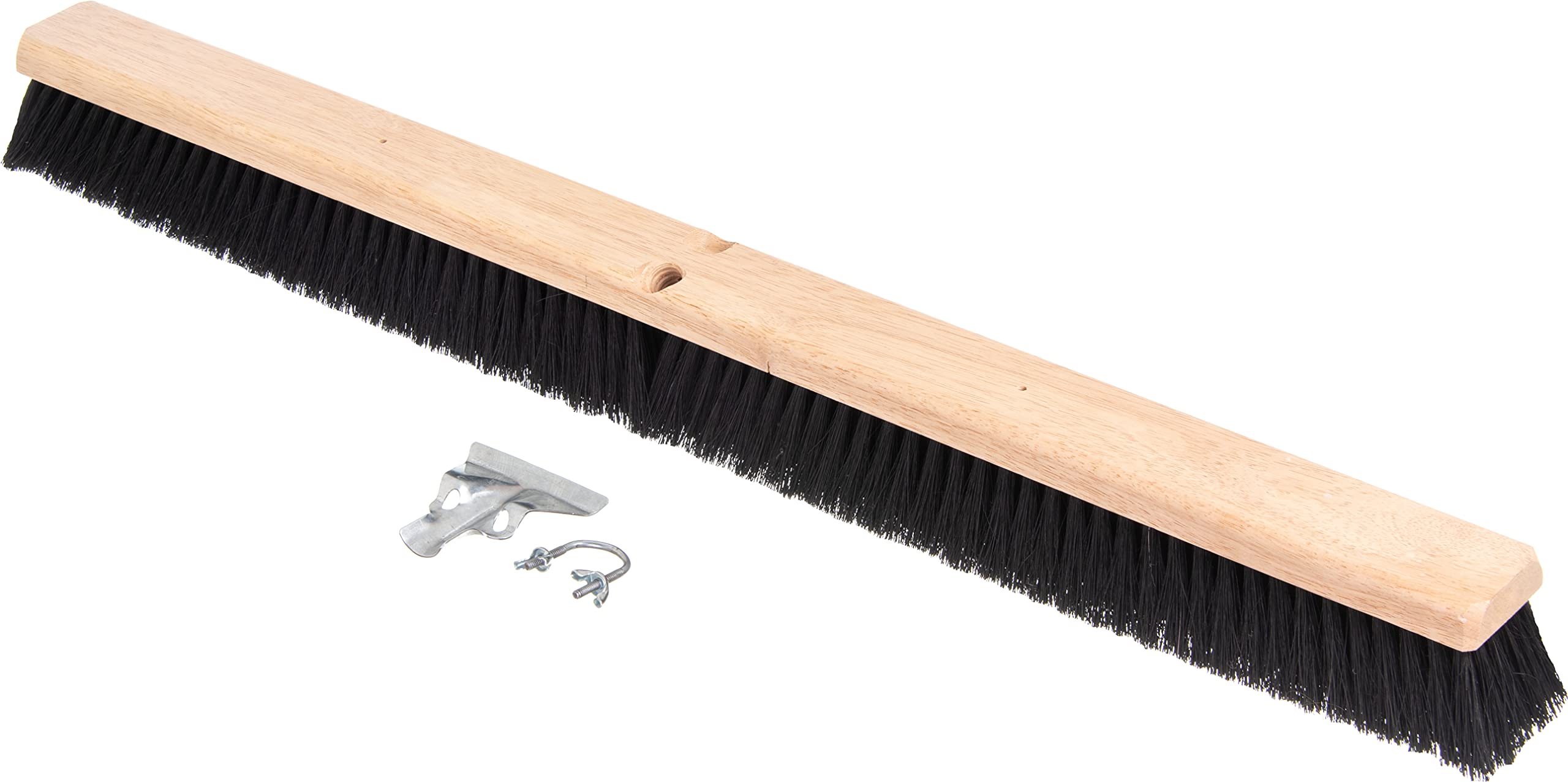 SPARTA Flo-Pac Tampico Floor Sweep Brush - 36 Inch Commercial Cleaning Broom for Hardwood, Tile & Concrete Floors - Durable Black Natural Fiber Bristles (Pack of 6) - Ideal for Restaurants, Warehouses & Home Deep Cleaning