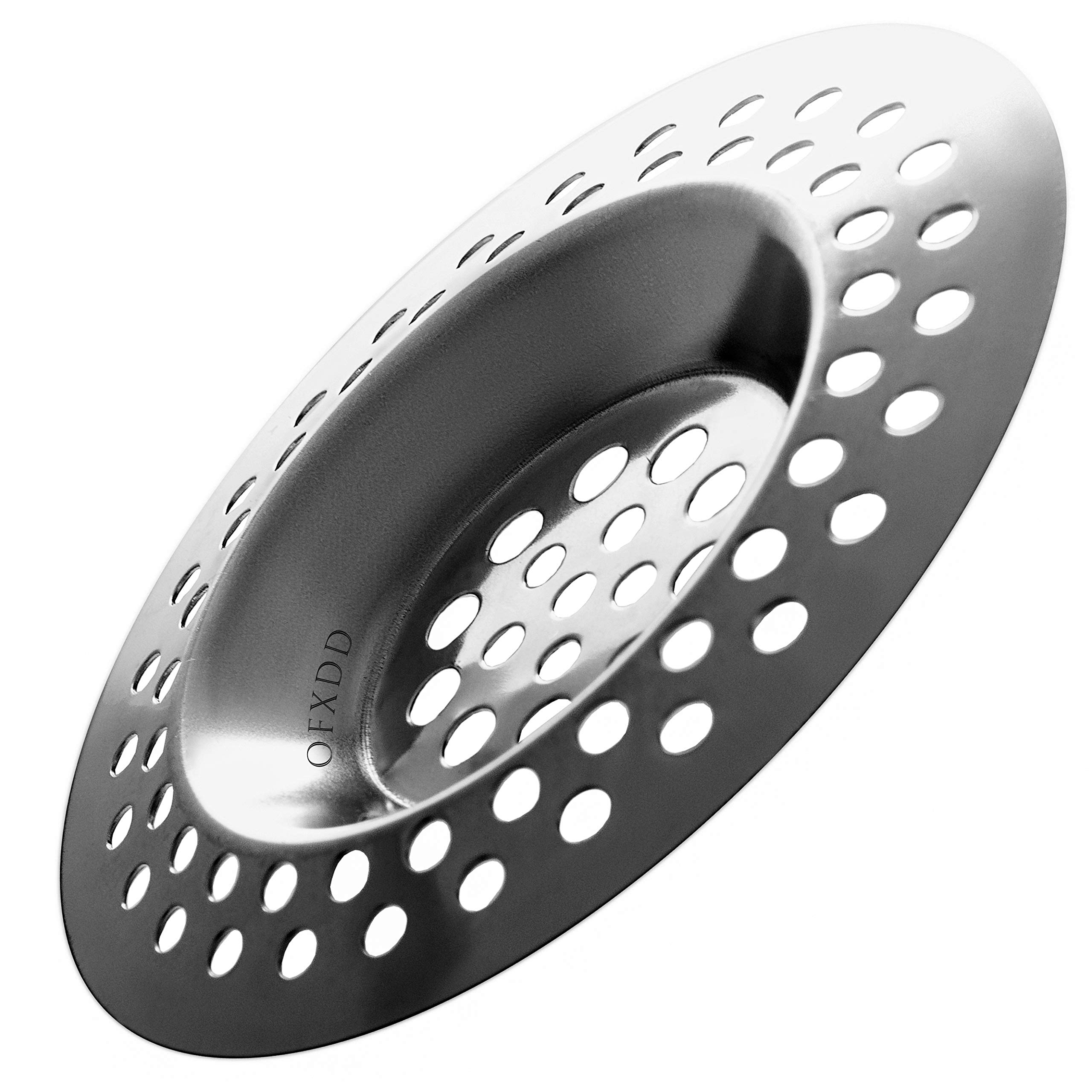3 Inch Stainless Steel Sink Strainer - Bathtub & Kitchen Hair Catcher - Food Waste Filter for Bathroom & Kitchen Sink - Perfect for Shower, Bath, and Food Prep Areas