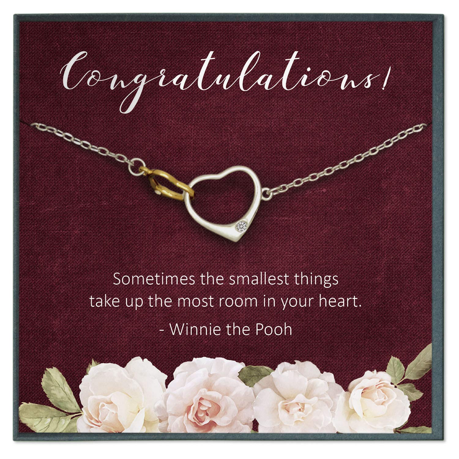 Pregnancy Gifts for Mom to Be - Thoughtful New Mommy Gifts with Inspirational Quotes - Sterling Silver Bracelet for Expecting Mothers - Perfect Baby Shower, Mother's Day & First-Time Mom Gifts