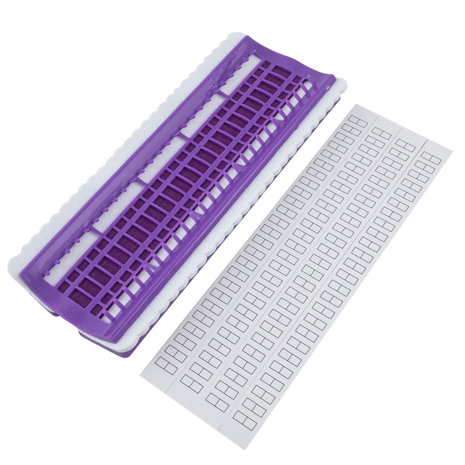 Yinuoday 50-Slot Embroidery Floss Organizer - Cross Stitch Thread Storage Shelf with Adjustable Dividers | Perfect for Craft Room Organization, Sewing Projects & DIY Accessories Storage