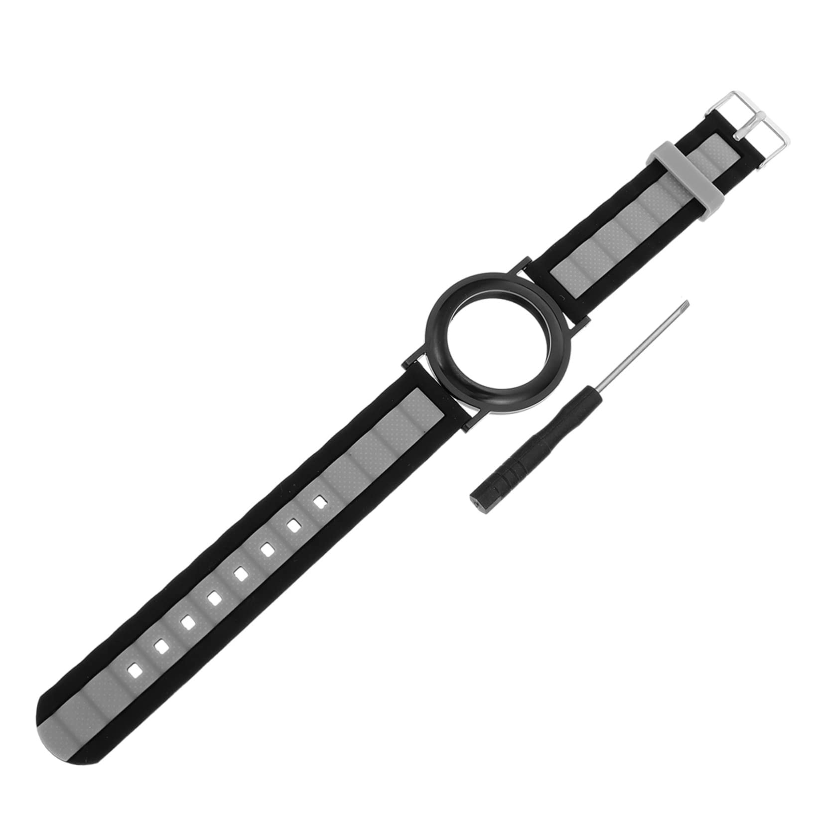 GAROZATION Silicone Watch Band Replacement - Soft Durable Strap Wristband for Fitness Tracking Watches, Universal Watch Cover Case (Perfect for Running, Swimming & Daily Wear)