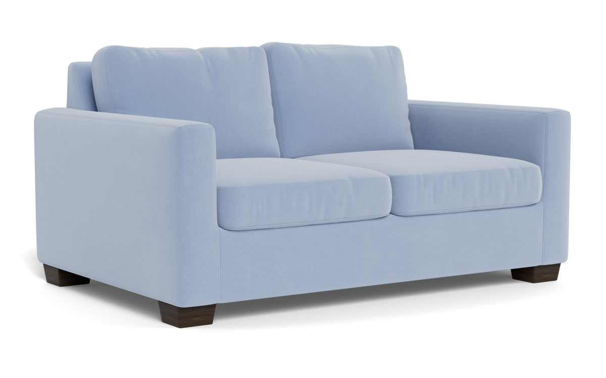 Track 62 Loveseat - Modern 2-Seater Sofa for Small Spaces, Comfortable Fabric Couch with Sturdy Wooden Legs - Perfect for Apartments, Living Rooms and Cozy Home Decor