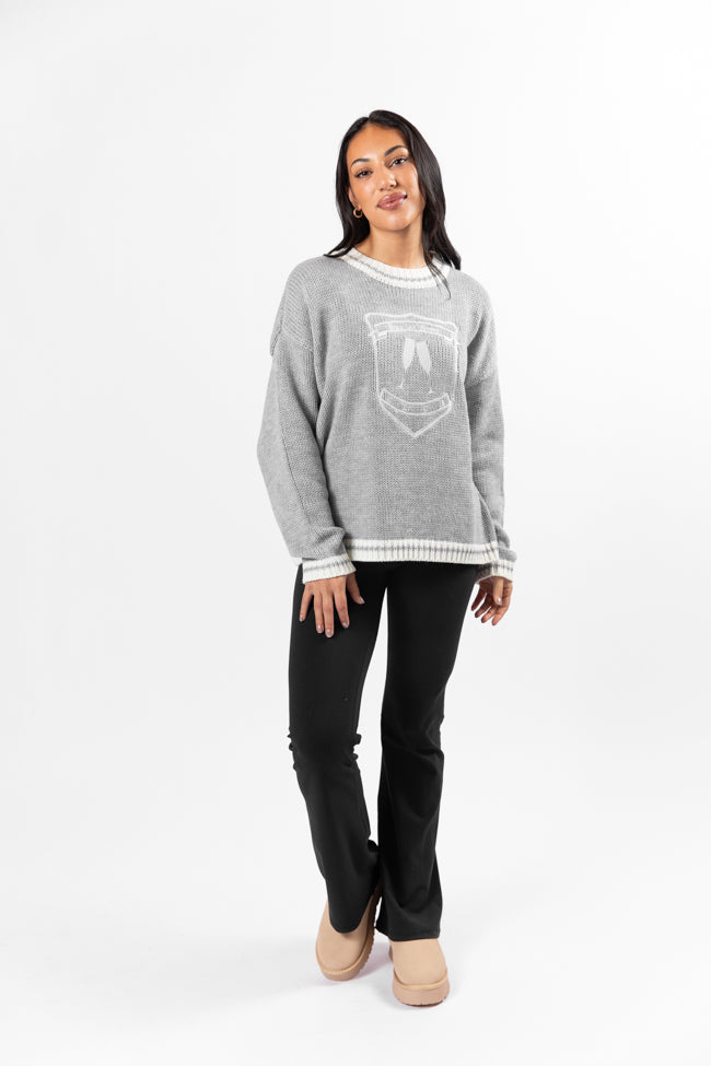 Stay At Home Club Grey Sweater - Cozy & Stylish Pullover for Women & Men | Perfect for Lounging, Casual Outings & Cold Weather