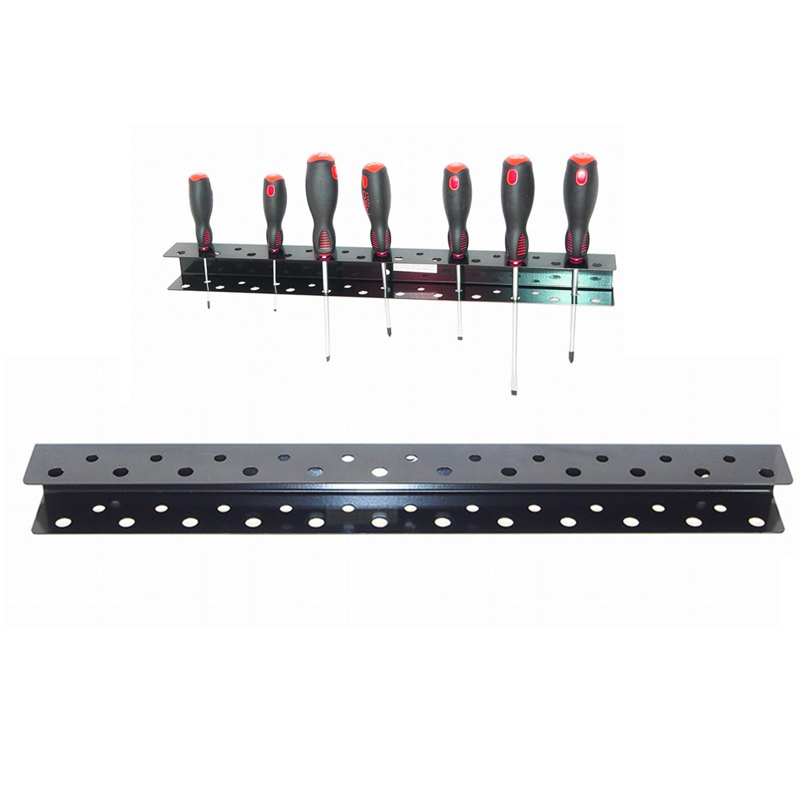 **Heavy Duty Wall Tool Organizer - Screwdriver Holder & Hand Tool Storage Rack for Garage, Workshop, and DIY Projects**