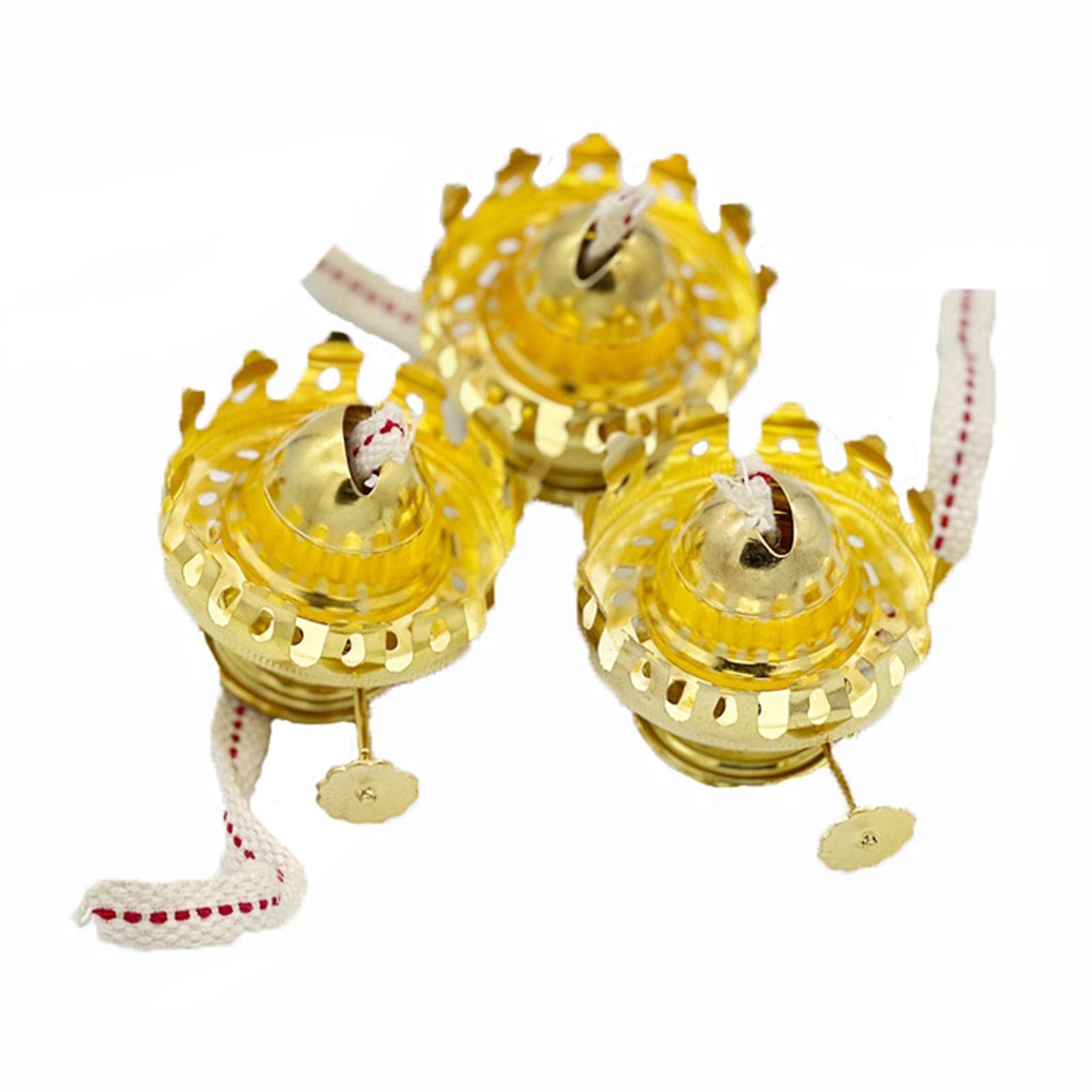 Yiju Oil Lamp Burner Replacement - Durable Brass Oil Lamp Parts & Chimney Holder - Compatible with Most Oil Lamps - Perfect for Home Decor, Emergency Lighting & Outdoor Camping