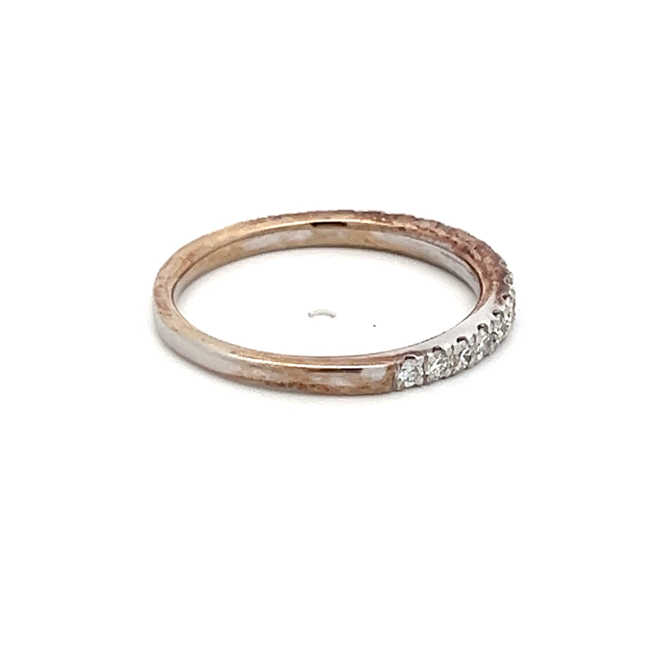 0.30 Carat Round Brilliant I SI1 Diamond 14K White Gold Half Eternity Wedding Band - Perfect for Engagement, Anniversary & Bridal Jewelry Gifts
