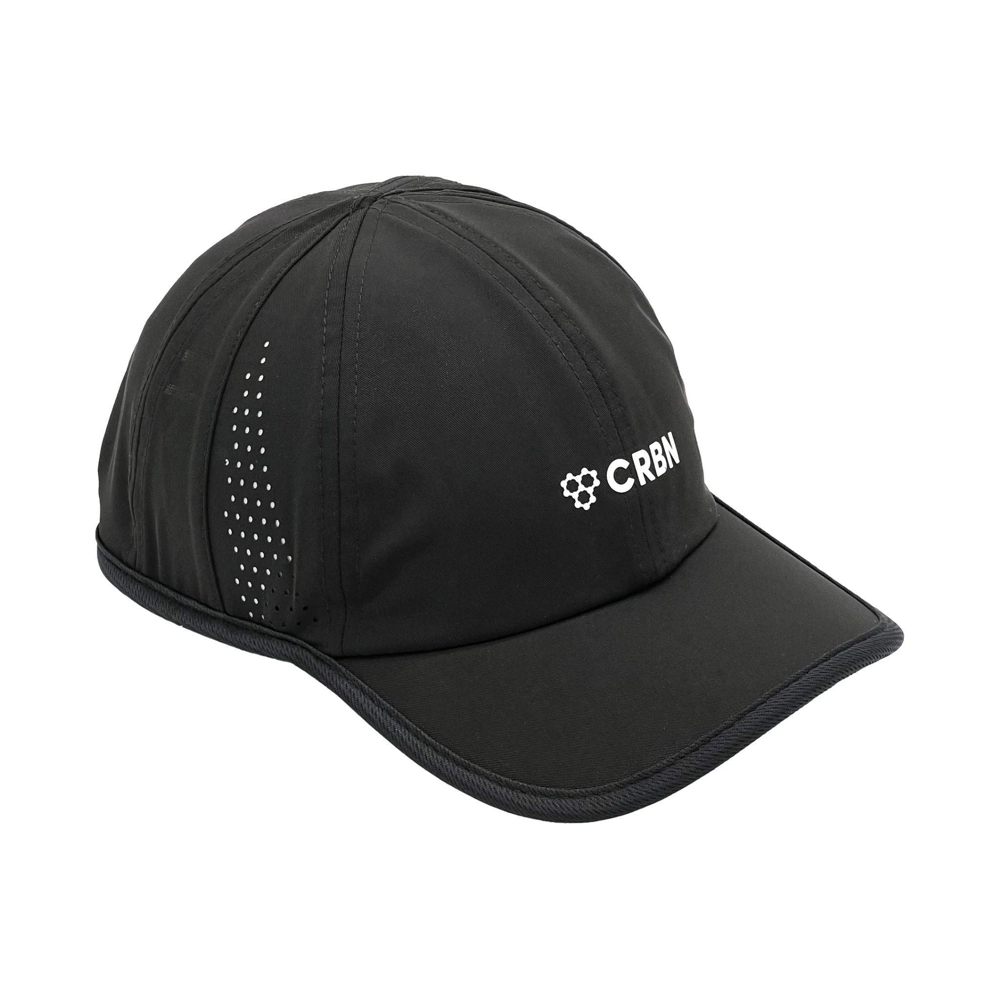 CRBN Unleashed Performance Hat for Men & Women - Lightweight, Moisture-Wicking Baseball Cap for Running, Golf, Hiking - Adjustable Black Athletic Hat for Outdoor Sports & Daily Wear