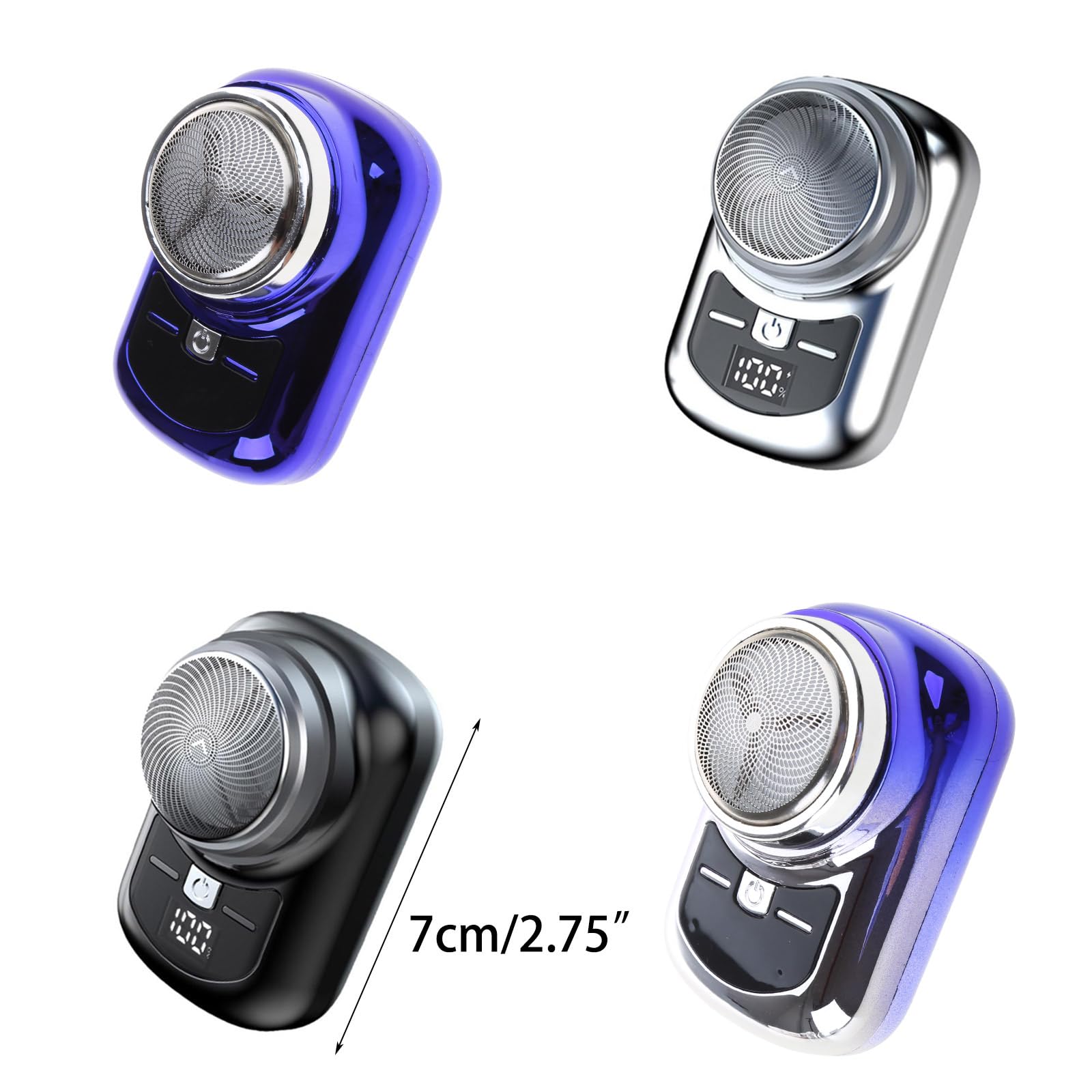 Premium Rechargeable Cordless Electric Shaver for Men - Portable Travel Beard Trimmer with Washable Head | Perfect for Home, Office & On-The-Go Grooming