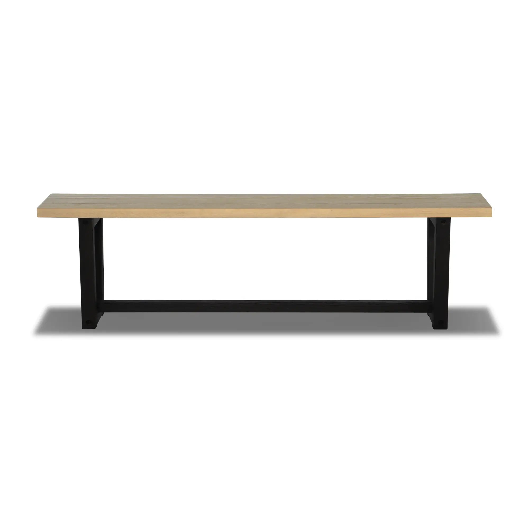 Solid Wood Bench - Cascais Style Handcrafted Wooden Bench for Patio, Garden, or Entryway - Durable & Weather-Resistant Outdoor Seating