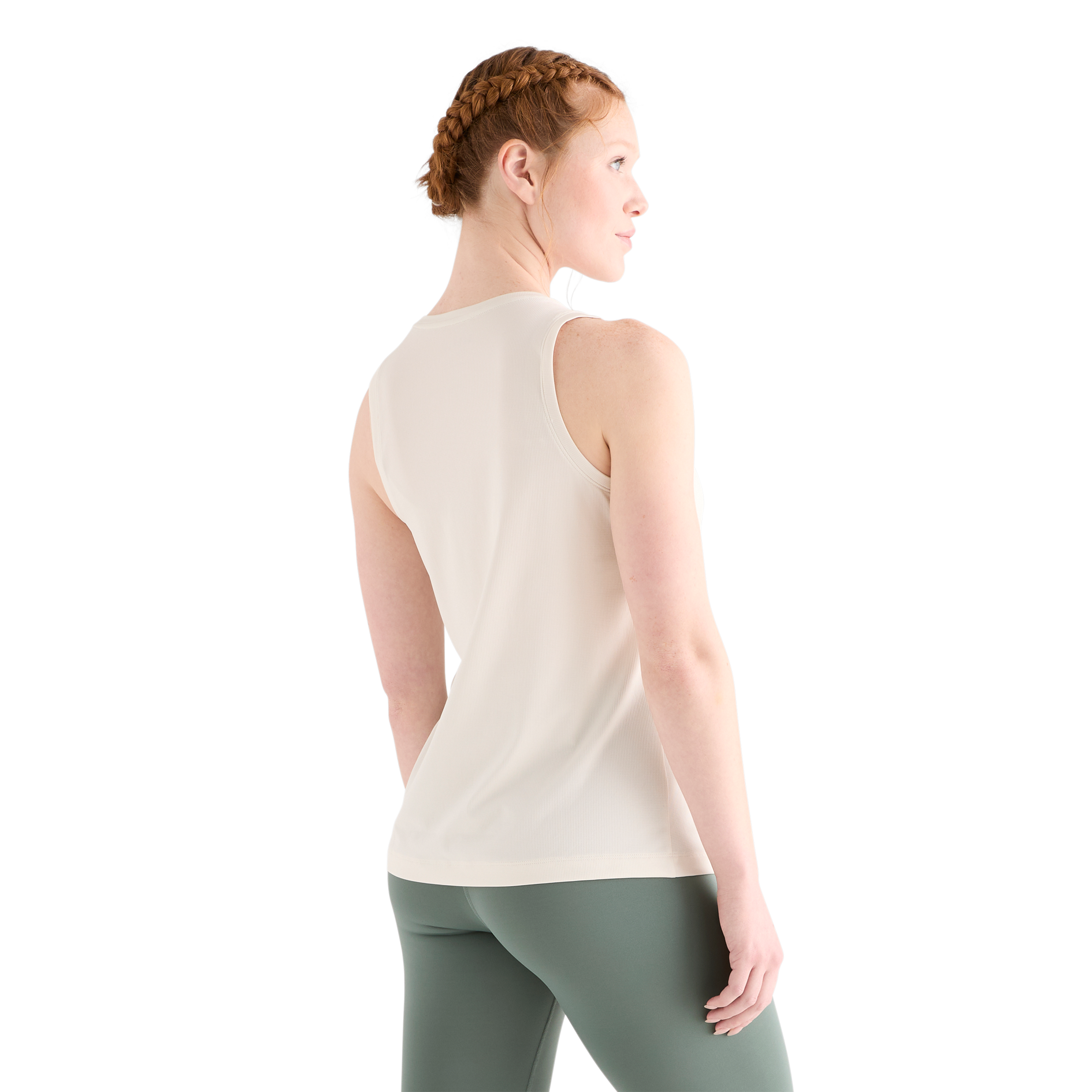 Deltapeak® Women's Micro Textured Tank Top - Breathable Workout Shirt for Yoga, Running & Gym