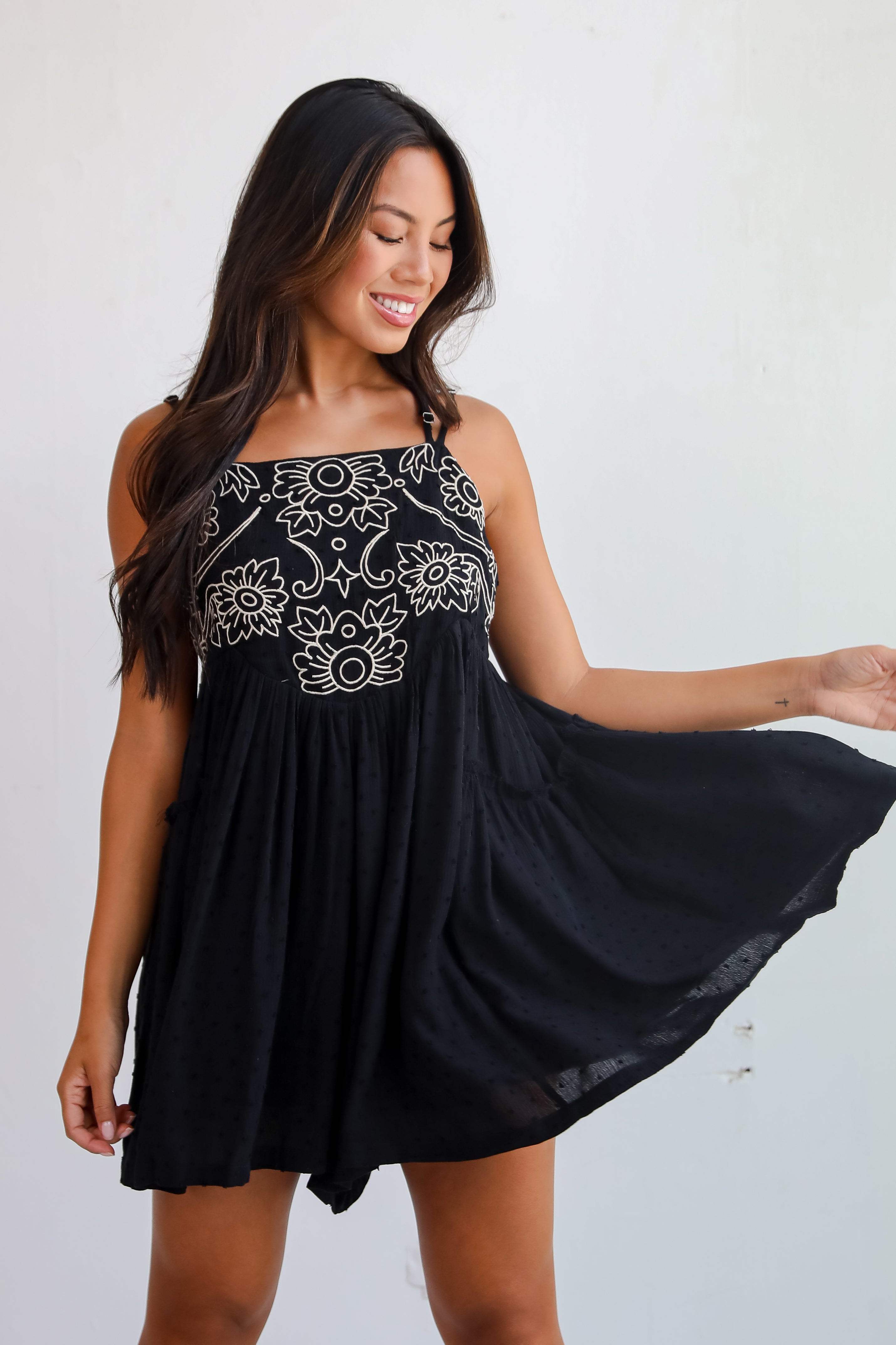 Charming Necessity Black Romper for Women - Stylish & Comfortable Jumpsuit for Summer Outfits, Casual Wear, and Beach Vacations