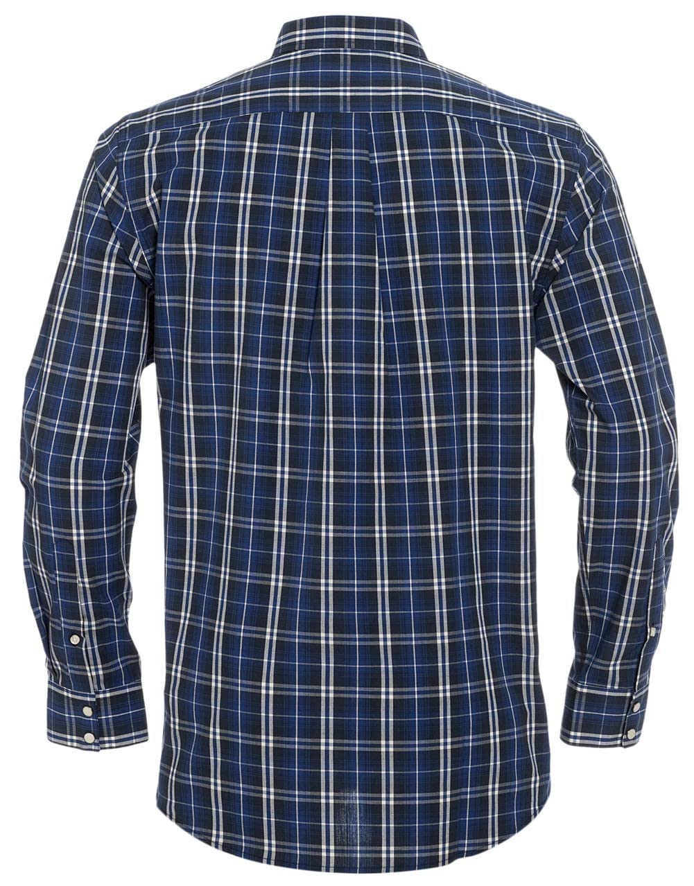 Men's Western Snap Button Plaid Long Sleeve Shirts - Regular Fit Casual Shirt for Cowboy Style, Ranch Work & Country Fashion