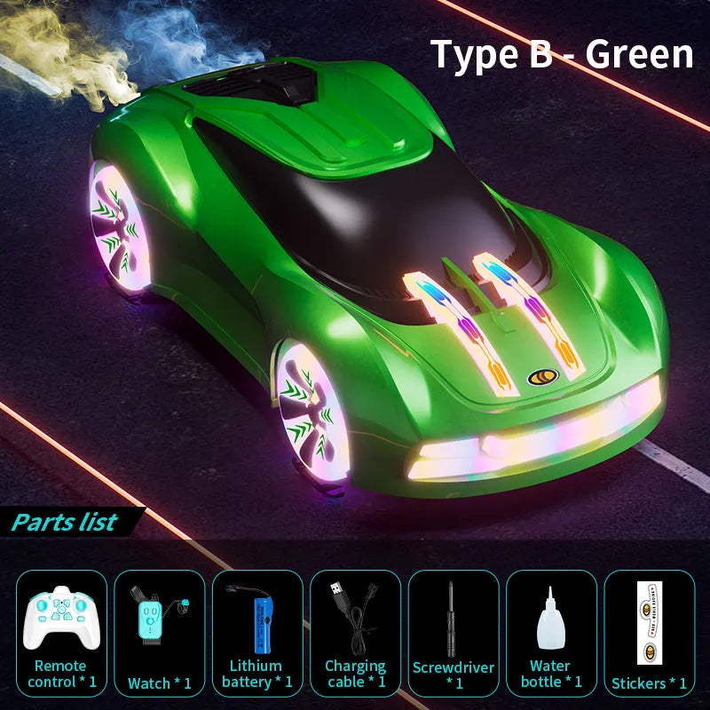 JJRC Q206 2.4G RC Car - Futuristic Concept Racing Car with LED Lights & Music Play, Ready-to-Run (RTR) Remote Control Toy - Perfect for Indoor Racing, Birthday Gifts & Kids Outdoor Play