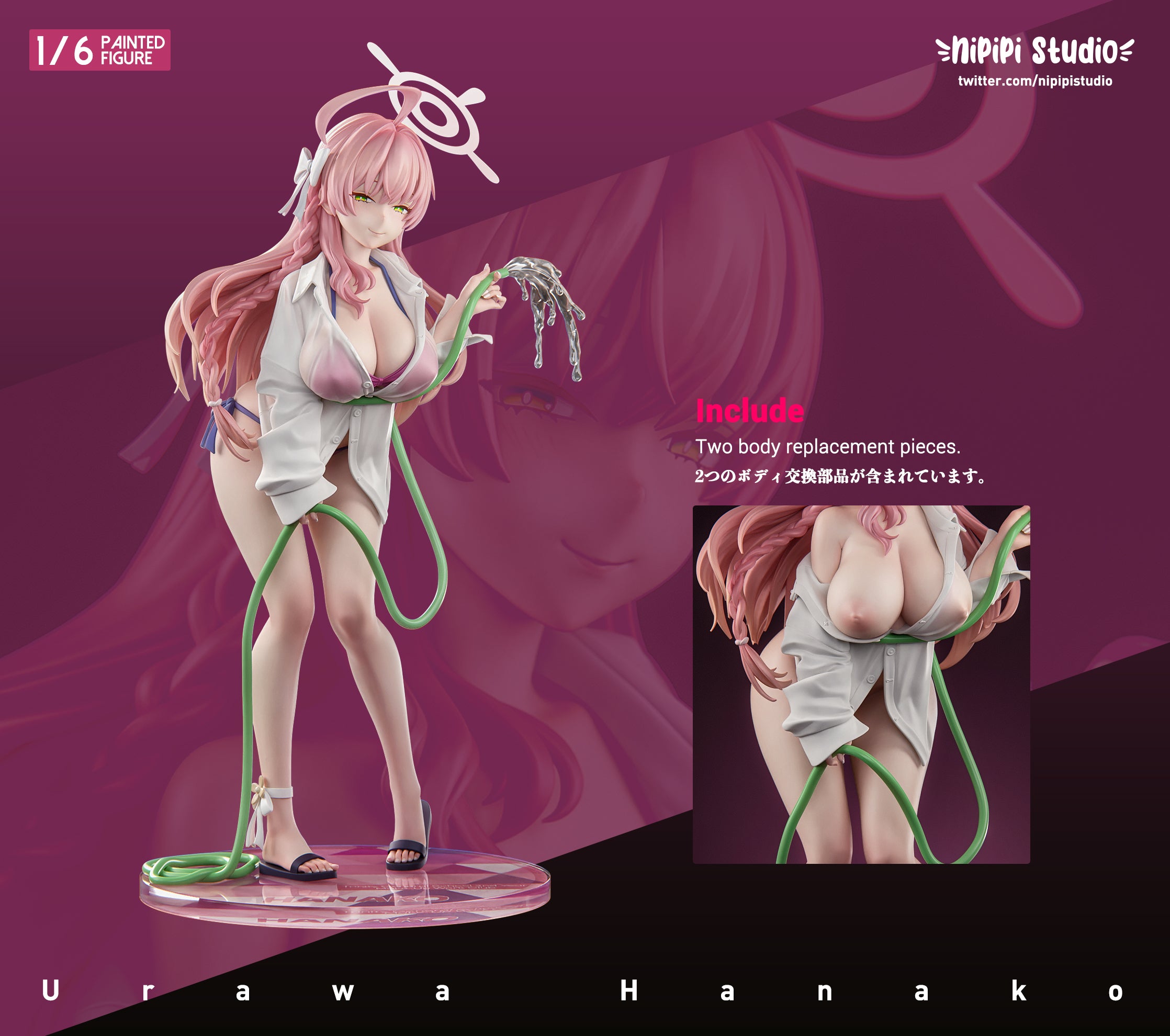 Blue Archive Urawa Hanako Figure - Anime Collectible Statue for Fans | Perfect for Display in Home, Office, or Gaming Room