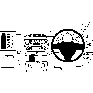 ClicOn No Holes Center Dash Mount for Volkswagen UP (2012-2016) - Secure Phone Holder for Hands-Free Driving & GPS Navigation
