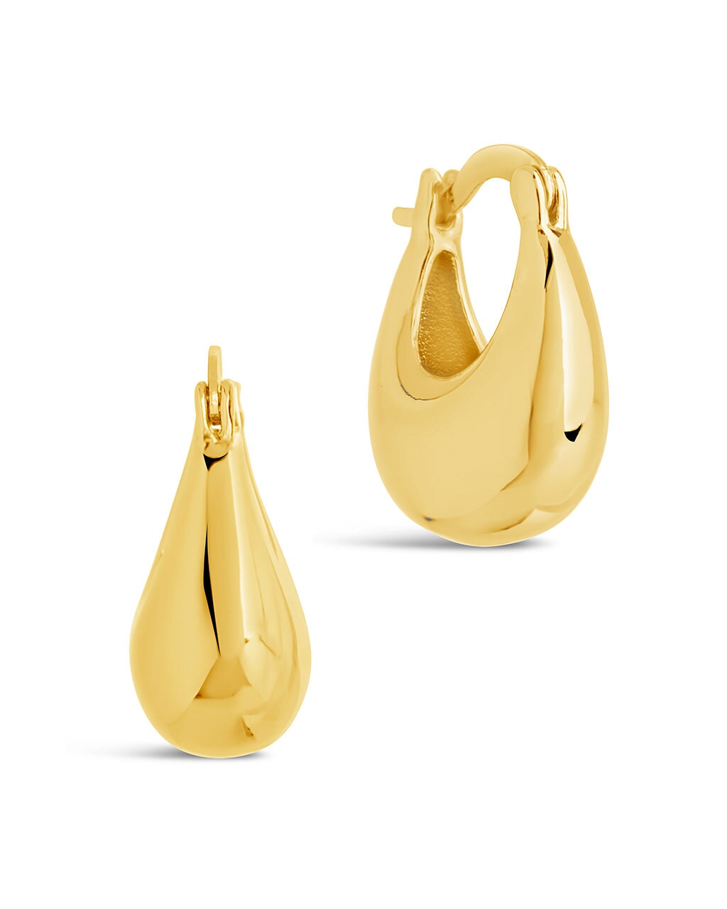 Eleah Polished Micro Hoop Earrings - 14K Gold Plated Minimalist Hoops for Women | Perfect for Everyday Wear, Office & Date Night
