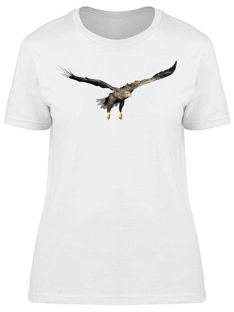 Women's White-Tailed Eagle Flying Graphic T-Shirt - Stylish Casual Tee for Outdoor Adventures & Nature Lovers