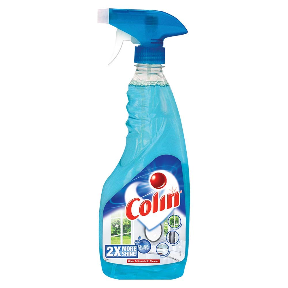 Colin Glass Cleaner Pump - 500ml with Shine Boosters for 2X More Shine | Streak-Free Cleaning for Windows, Mirrors & Glass Surfaces
