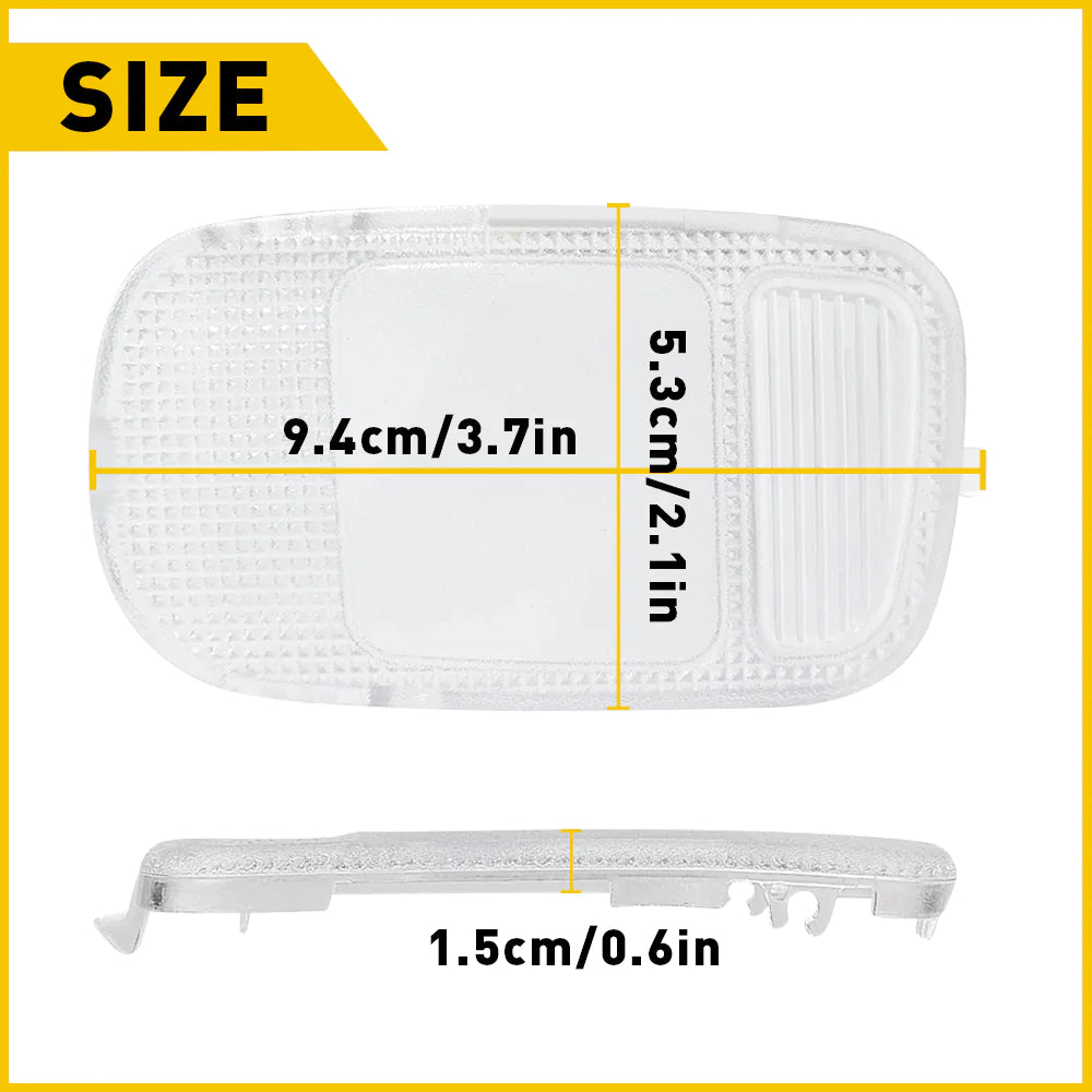 Clear Overhead Console Reading Lamp Shell for Dodge Ram 1500/2500/3500/4500/5500 (2002-2010) - Interior Lighting Upgrade for Night Driving & Reading