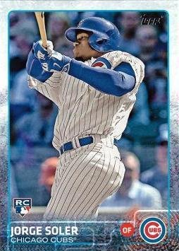 2015 Topps Baseball #108 Jorge Soler Rookie Card - First Official MLB Rookie Card - Perfect for Baseball Card Collectors and Sports Memorabilia Enthusiasts