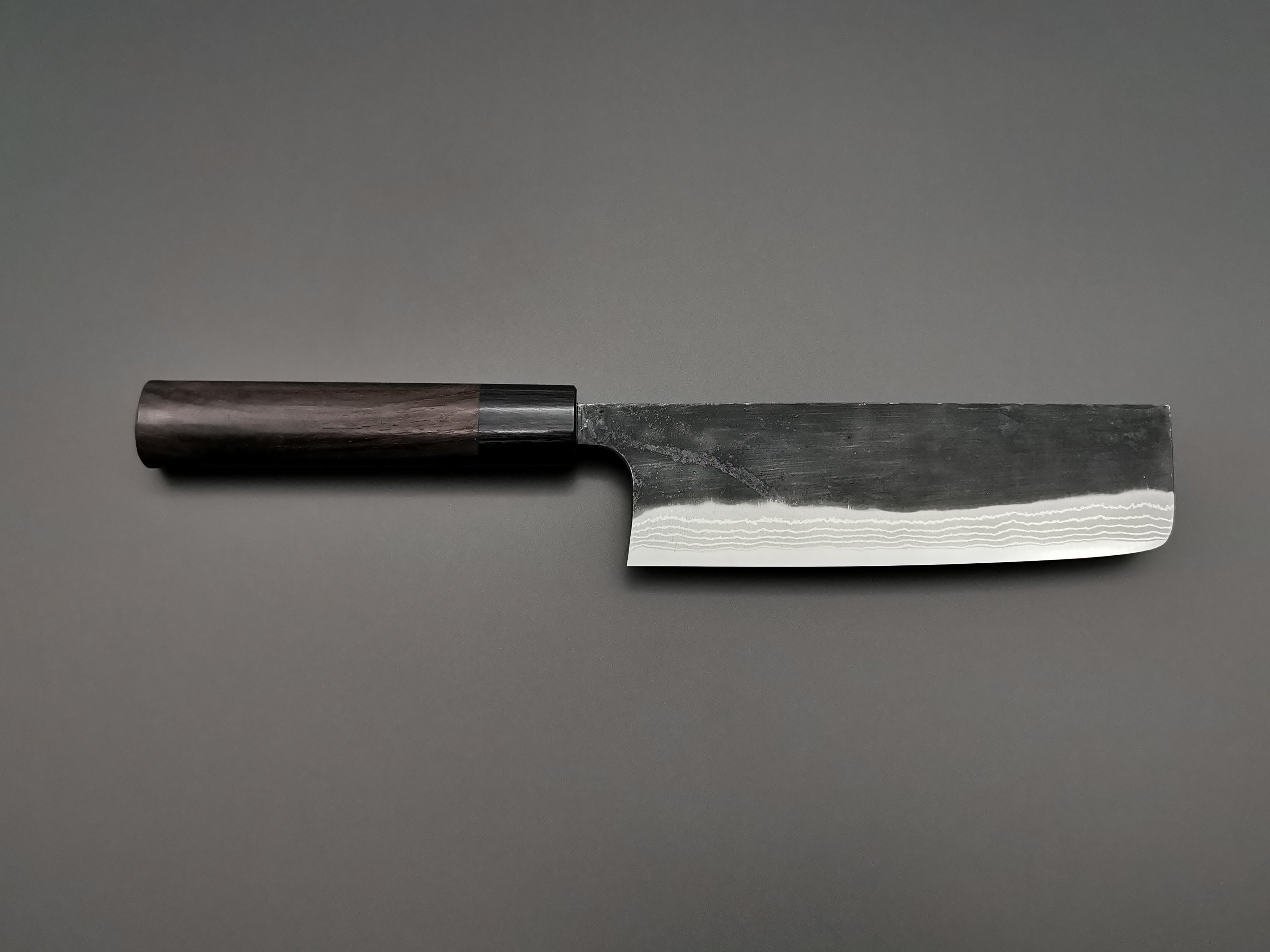 Premium Anryu Shirogami #2 Nakiri Japanese Vegetable Knife - High Carbon Steel Blade for Professional Chefs & Home Cooking - Perfect for Chopping, Slicing & Dicing Vegetables
